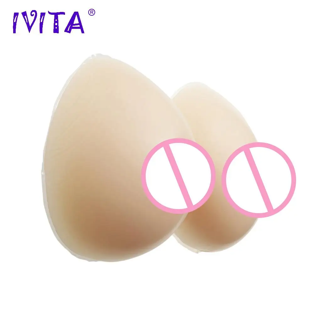 

IVITA 1800g Silicone Breast Fake Boobs Hot Sale Breasts Form For Drag Queen Transgender Female Enhancer Mastectomy Enhancer