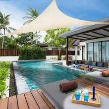 Анти-УФ тент укрытие от солнца треугольный тент открытый тент для защиты от солнца пляжный зонтик брезент водонепроницаемый сад автомобиль кемпинг