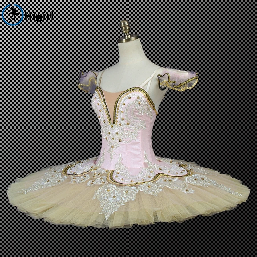 Peach Fairy professional ballet tutu pink adult Performance Tutu ballet pancake costumes nutracker ballet tutu nude BT9044