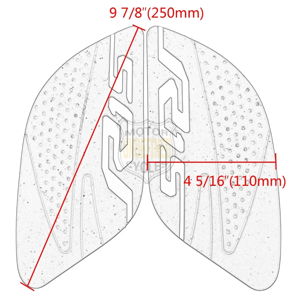 2 предмета стороны колена Ручка протектор Стикеры бак мотоцикла Pad тяги Нескользящие наклейка для Yamaha YZF-R15 YZF R15 Стикеры s Moto