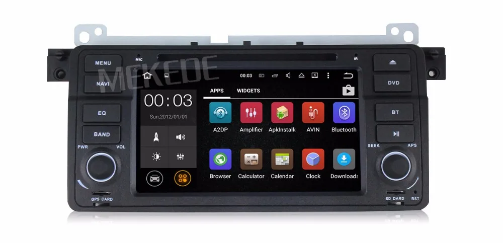 Cheap NaviFly 4G LTE Android8.1 Quad Core Car Radio DVD GPS Navigation Stereo for BMW E46 3 Series M3 1998-2006 RAM 2GB HD 1024*600 42