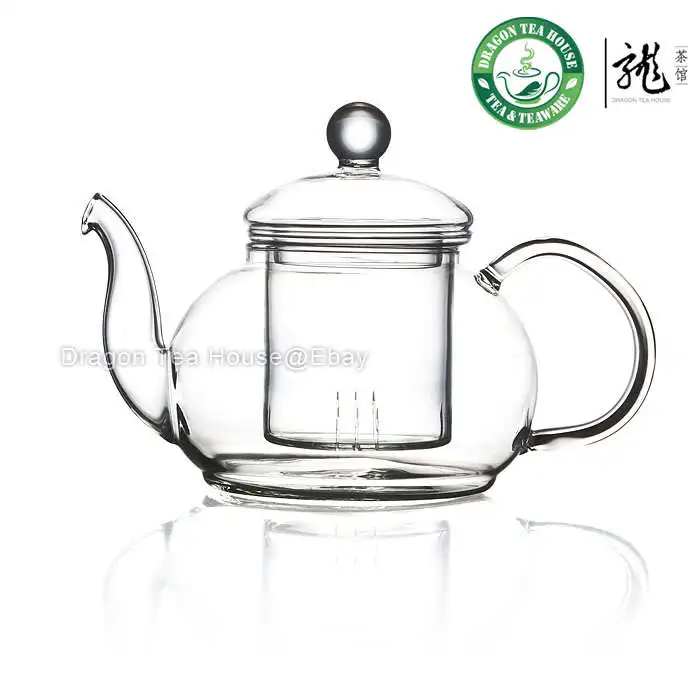 Clear Glass Teapot 600ml 20oz B 202Fin Teapots from Home & Garden on