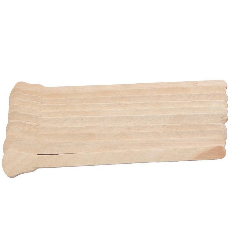 Shellhard 50x Disposable Wooden Wax Applicator High Quality Waxing Sticks for Hair Removal Waxing Stick Spatulas