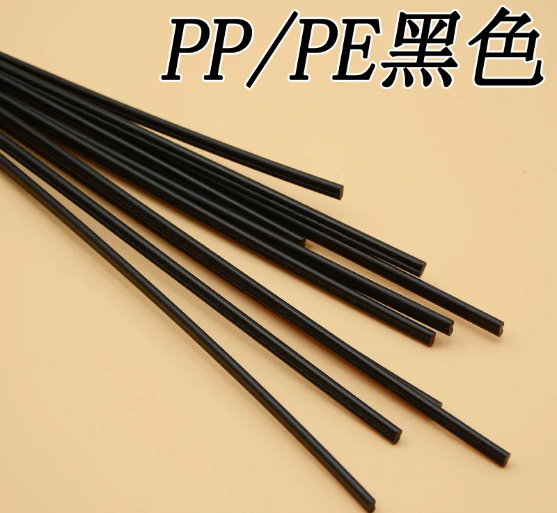 Free shipping 15pcs Plastic welding rod wholesale price of PP rod/heat gun black plastic welding