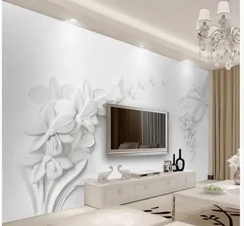 

3d wallpaper for room Modern minimalist orchid background wall wallpaper 3d flower custom 3d wallpaper