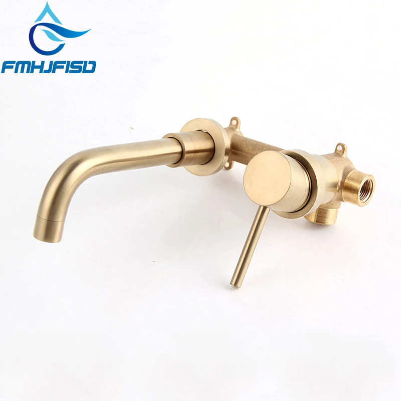 

Basin Faucet ORB Finished Wall Mounted Bubble Water Faucet Bathroom hot and cold Water Mixer Taps