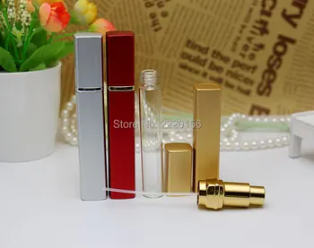 

HOT SALE Wholesale 500pcs Colorful 12ml Travel Perfume Atomizer Refillable Spray Aluminium Glass Empty Bottle Portable