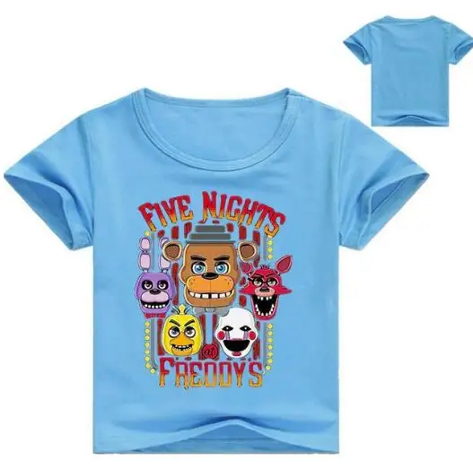 FNaF/Розничная продажа модная детская одежда с героями мультфильмов футболка