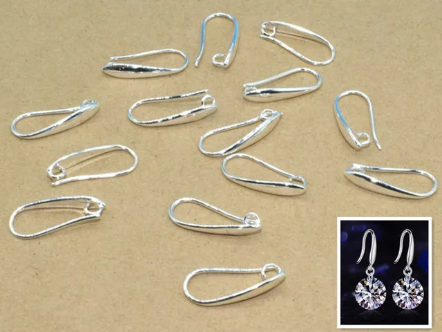 Aliexpress Top Quality 10pcs Lot 925 Sterling Silver Top Quality 10pcs Lot 925 Sterling Silver Earrings Findings For Diy Jewelry Ear Hook Earwires