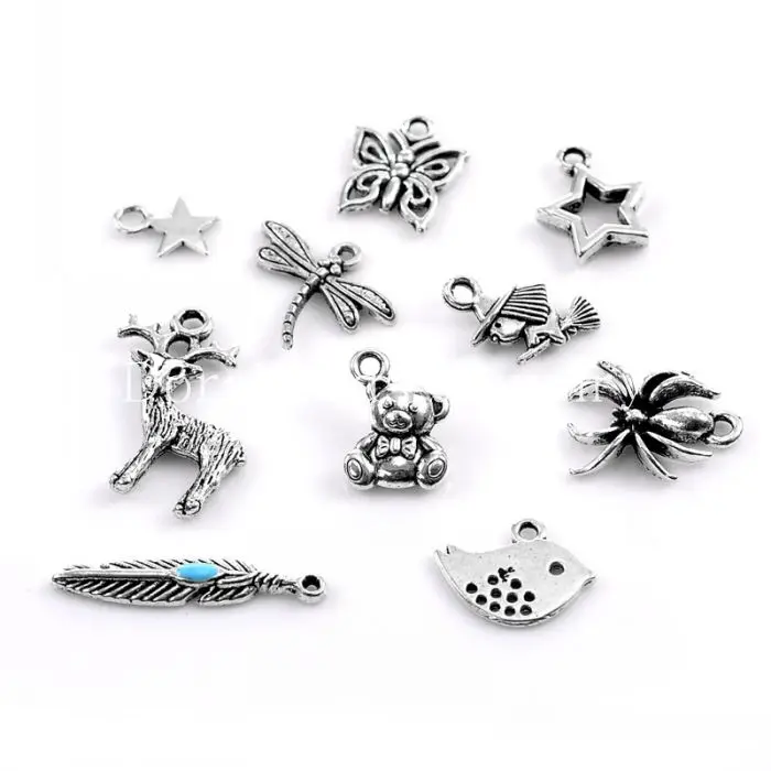 Doreenbeads амулет кулоны смешанные формы серебристый цвет 28 мм x 5 11 9 50 шт. (Z00035) yiwu|silver