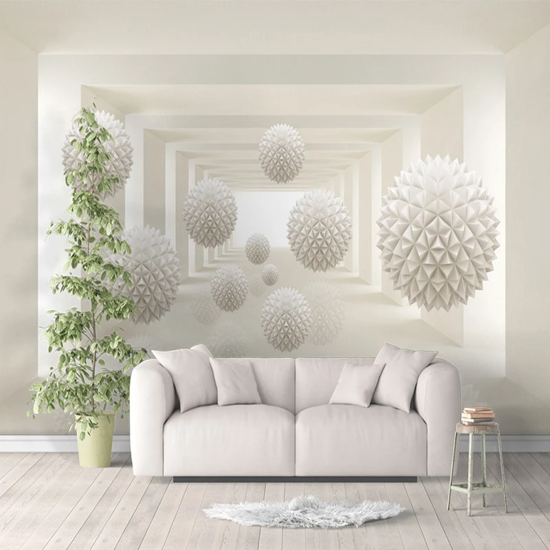 Современные Простые 3D креативные сферические космические фотообои, обои для гостиной, спальни, кабинета, задний план, Настенный декор, Papel De Parede, 3 D