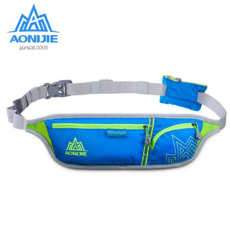 AONIJIE Movement Pockets Men Women Outdoor Sports Money Belt Sport Bag Waterproof Nylon Fanny Pack Marathon Running Bags 5Styles