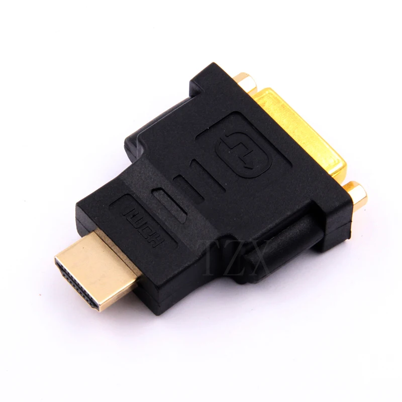 Высококачественный позолоченный преобразователь 1080P DVI 24 + 5 штекер HDMI гнездо