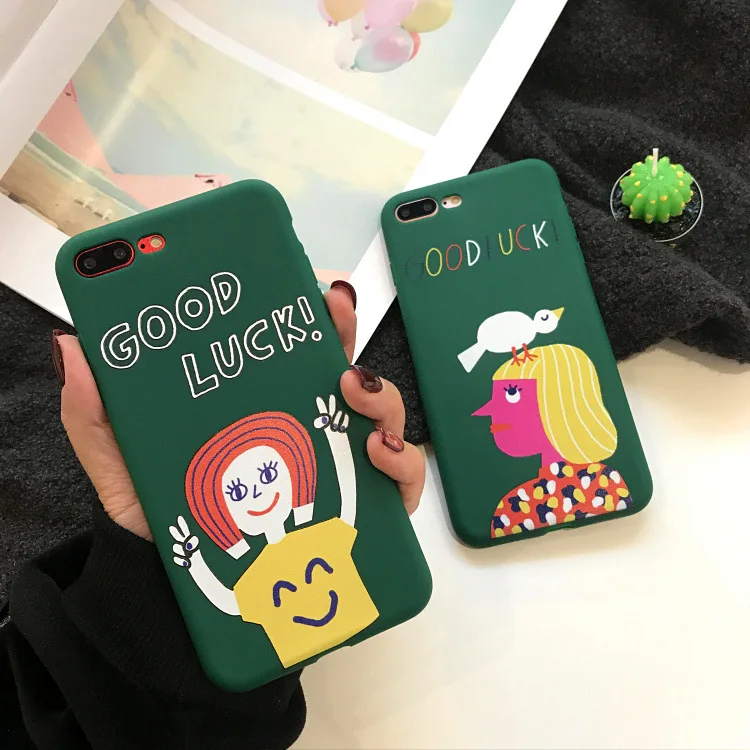 Чехол для Телефона Iphone 6 6s Plus 7 7plus 8 8plus X 10 Telefon Fundas Capa Coque Good Luck мягкая задняя крышка