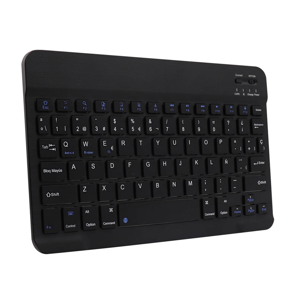 Ultra Slim Wireless Bluetooth Spanish Keyboard For IOS Android Tablet keyboard PC Windows For iPad Bluetooth Spanish Teclado pc gaming keypad