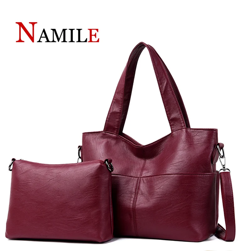 

High quality ladies handbag shoulder bag Messenger bag luxury handbag handbag designer famous ladies combination kit 2 sets