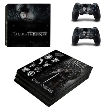 

Game of Thrones Pattern PS4 pro Skin Sticker For Sony Playstation 4 Promotion Console & 2Pcs Controller Protection Film