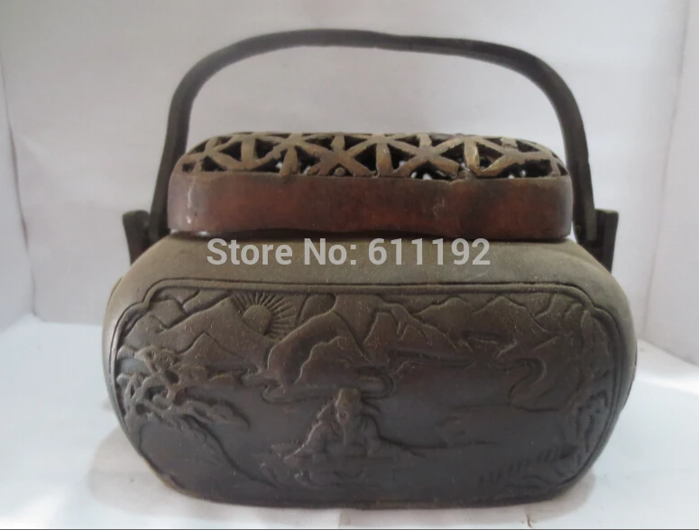 

Chinese Ming Dynasty Home decoration Copper Warmer Pot Metal crafts,Unique Gifts