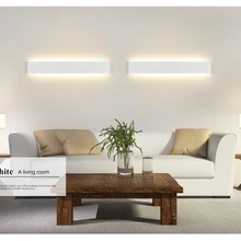 Современный 6 Вт 14 Вт 20 Вт алюминиевый черный/белый светодиодный Бра комнатные настенные лампы короткое декоративное освещение спальни светильники стены 100-240 В переменного тока