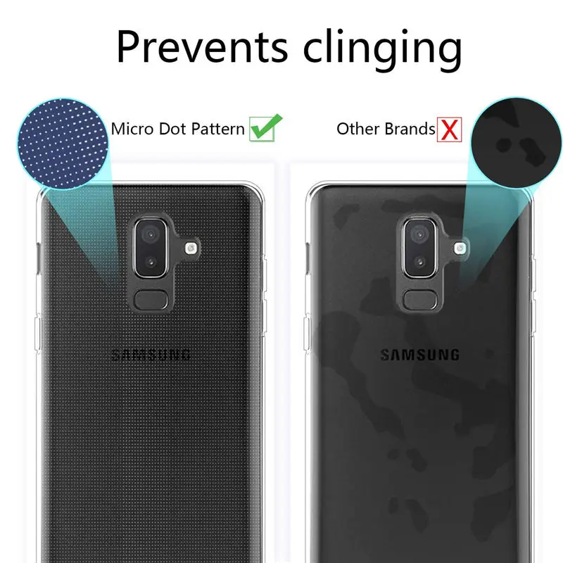Чехол для Samsung Galaxy J8 2018 6 0 силиконовый прозрачный чехол из ТПУ телефона J810F J810