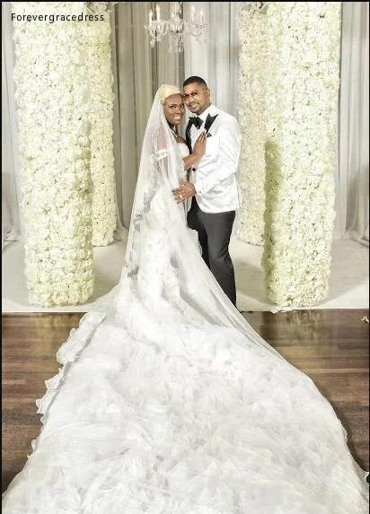 Plus Size Wedding Dresses With Beads Sequins Sweetheart Off Shoulder Ruffles African Mermaid Back Lace Up Custom Made Bridal Gowns BA9905  319 (6)