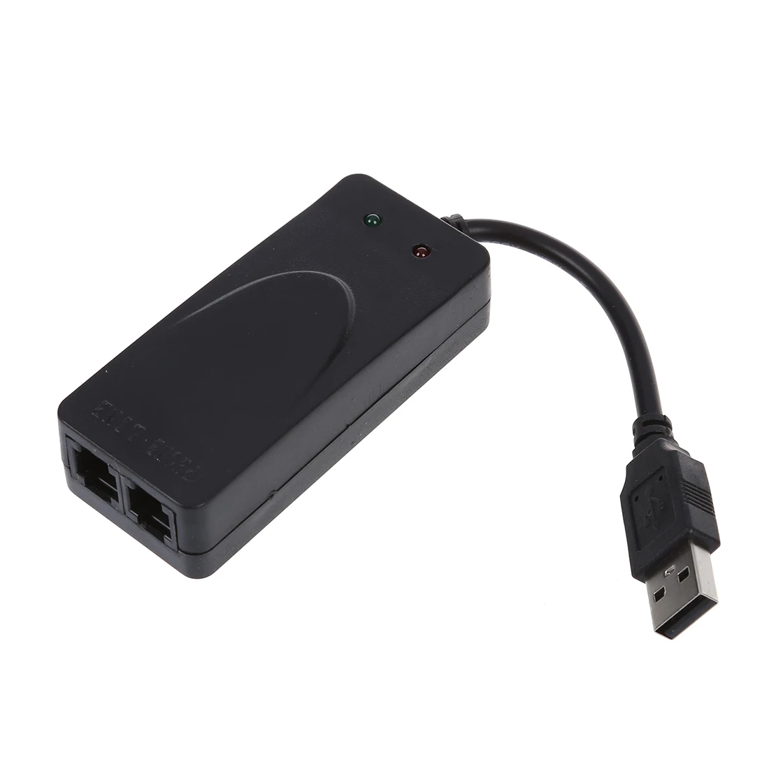 

56K Data/Fax Modem With USB Interface Two Jacks, Support Caller ID and Distinctive Ring Detect, Auto Format/Speed Sensing blac