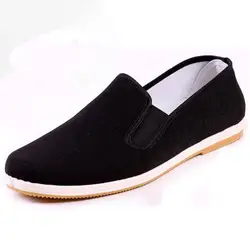 YeddaMavis/повседневная обувь, мужская обувь, 2019 весенние дышащие лоферы, черные китайские текстильные туфли в стиле «Старый Пекин», мужская