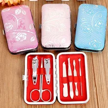 7 в 1 нержавеющая сталь кусачки для ногтей Резак Триммер ушной выбор Уход маникюрный набор для педикюра, на палец набор инструментов для ногтей