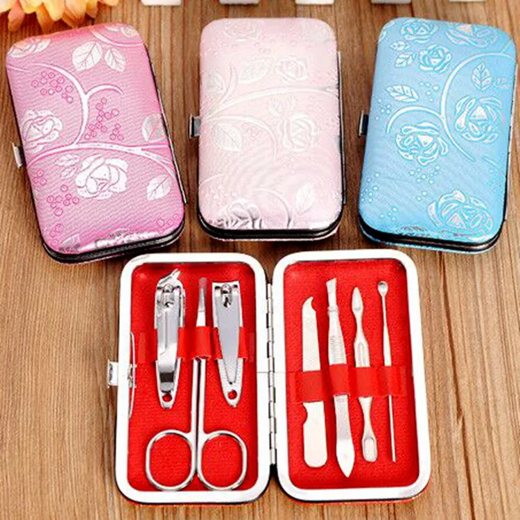 

7 in 1 Stainless Nail Clipper Cutter Trimmer Ear Pick Grooming Kit Manicure Set Pedicure Toe Nail Art Tools Set Kit