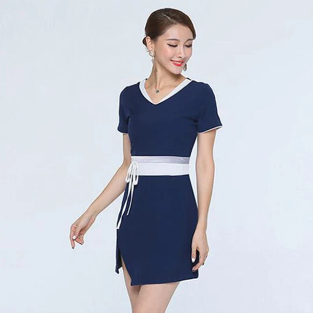 2018 Lab Dress Hospital Doctor Nurse Uniform Women Short Sleeve Medical