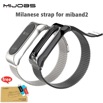 

Magnetic Buckle Metal Replace Strap for Xiaomi Mi Band 2 MiBand 2 Screwless Stainless Steel Smart Wristbands for Xiaomi Band 2