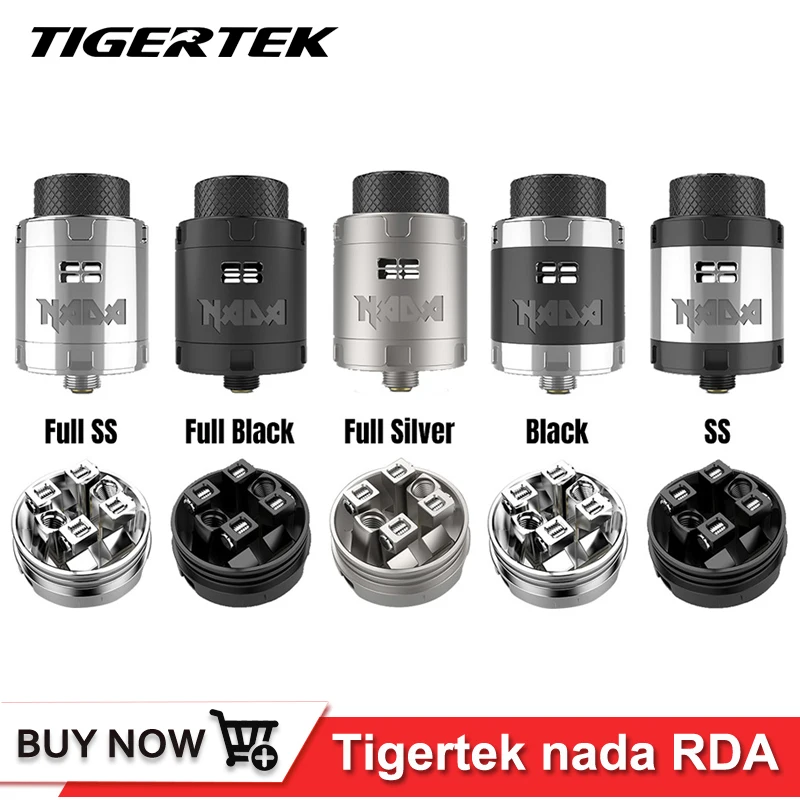 

Original Tigertek NADA RDA Tank Vape 25mm 810 Delrin Drip tip Squonk pin 510 thread Rebuildable Electronic Cigarette Atomizer