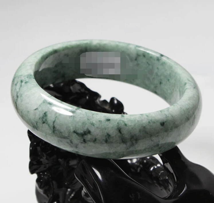 

0291 Natural Green Jadeite Jade Gems Bangle Bracelet
