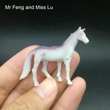 Животные мультфильм лошадь модельные игрушки, коллекционные дети обучающее руководство обучающая игрушка