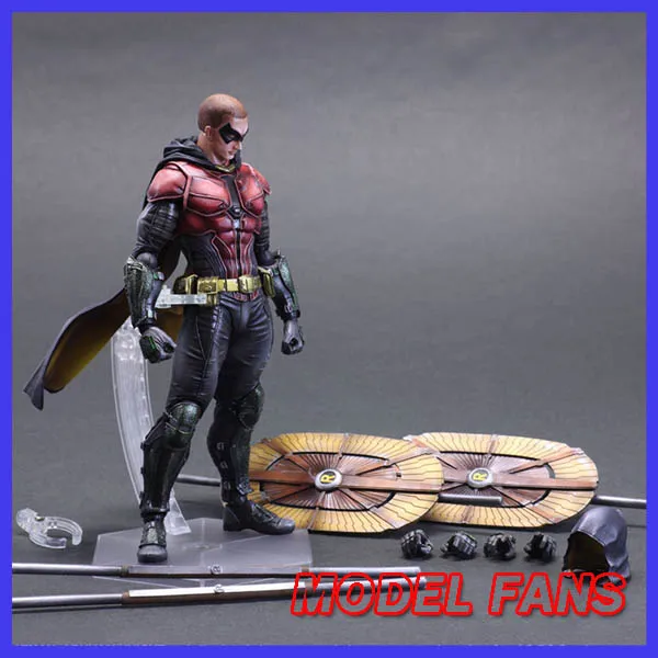 

MODEL FANS Play Arts Kai PA Bat Man Arkham Knight Robin Jason Todd Red Hood PA 27cm PVC Action Figure Doll Toys Kids Gift Brinqu
