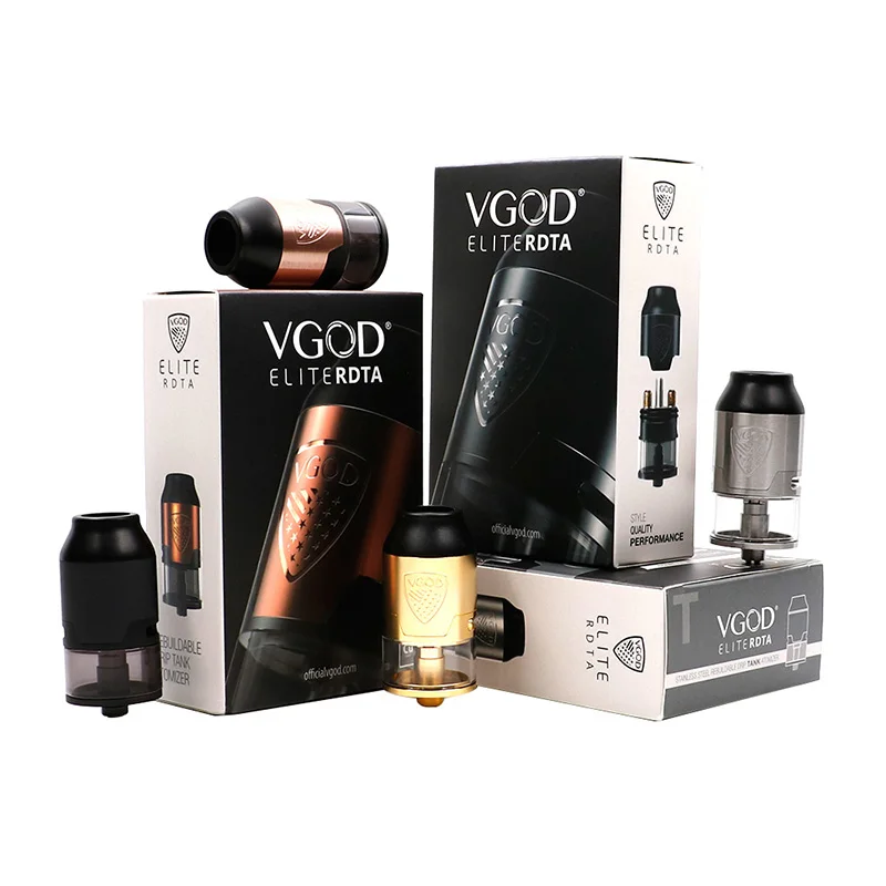 Оригинальный испаритель VGOD Elite RDTA tank 24 мм Восстановленный атомайзер для