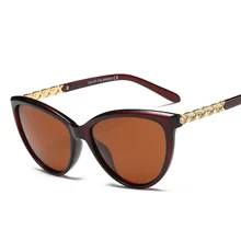 YOOSKE Поляризованные Солнцезащитные очки женские роскошные солнцезащитные очки «кошачий глаз» Ретро женские очки UV400
