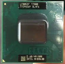 Процессор Intel Core 2 Duo T7800 для ноутбука, ЦП для ноутбука, ЦП PGA 478, ЦП 100% исправно работающий