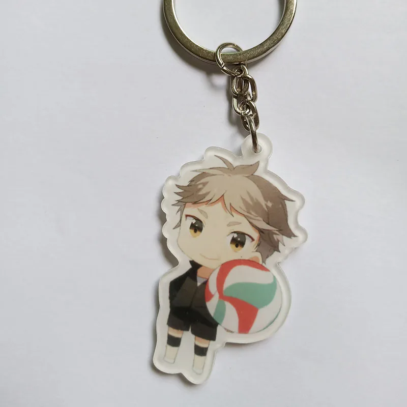 1 шт. аниме Haikyu Nekoma старшеклассница волейбол Kozume Kenma Kiyoko кулон брелок для ключей Portachiavi kulcstarto