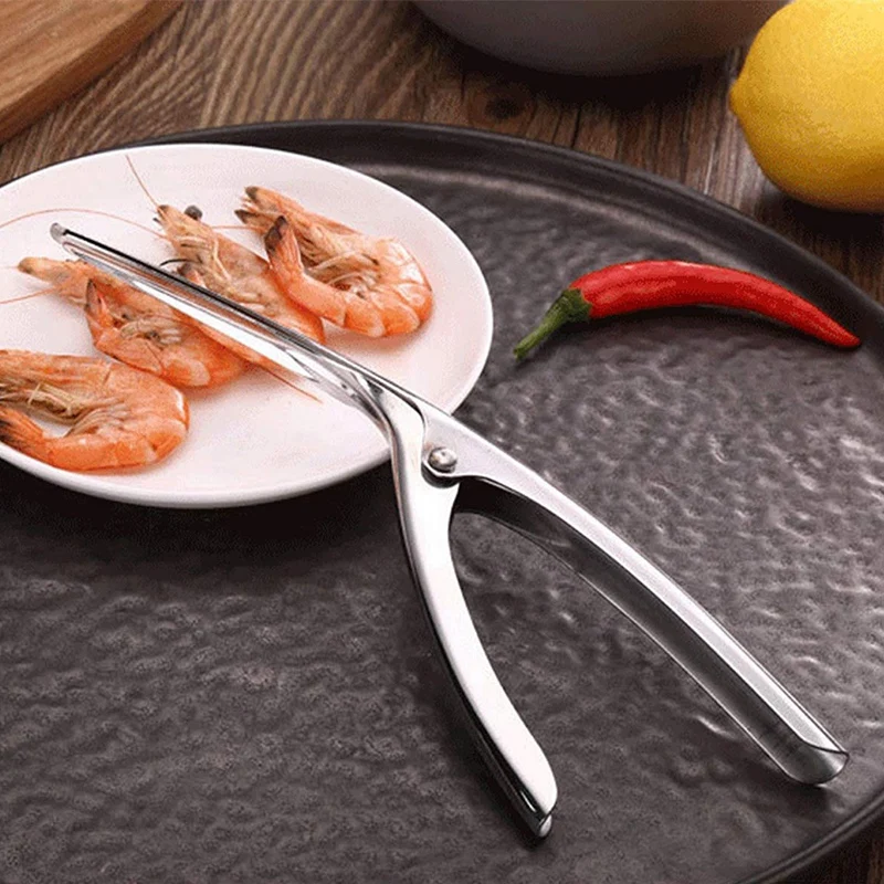 Новый креветки пилинг и Deveining морепродукты оболочки изогнутые Овощечистка из