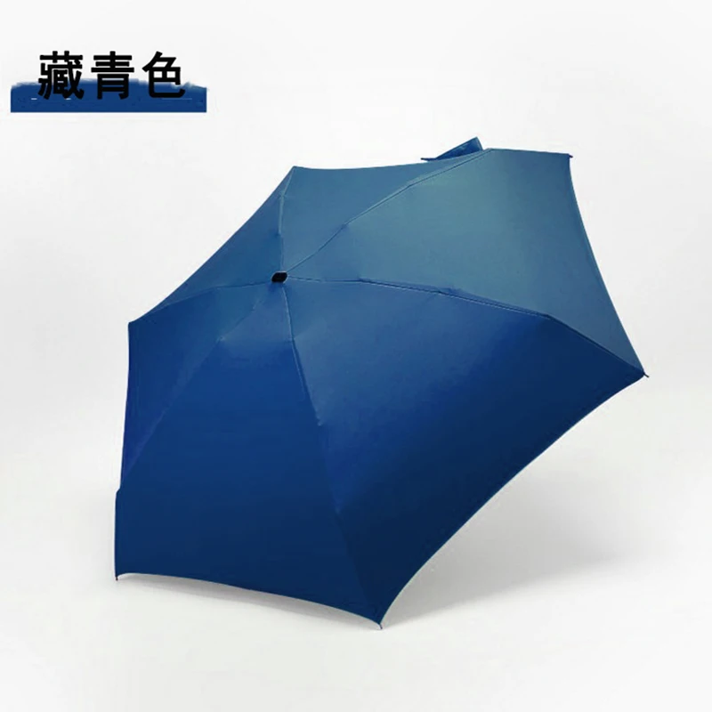 Карманный мини-зонтик складной зонт для защиты от УФ переносной маленький Зонт черное покрытие зонт от солнца зонты для девочки дропшиппинг - Цвет: Navy