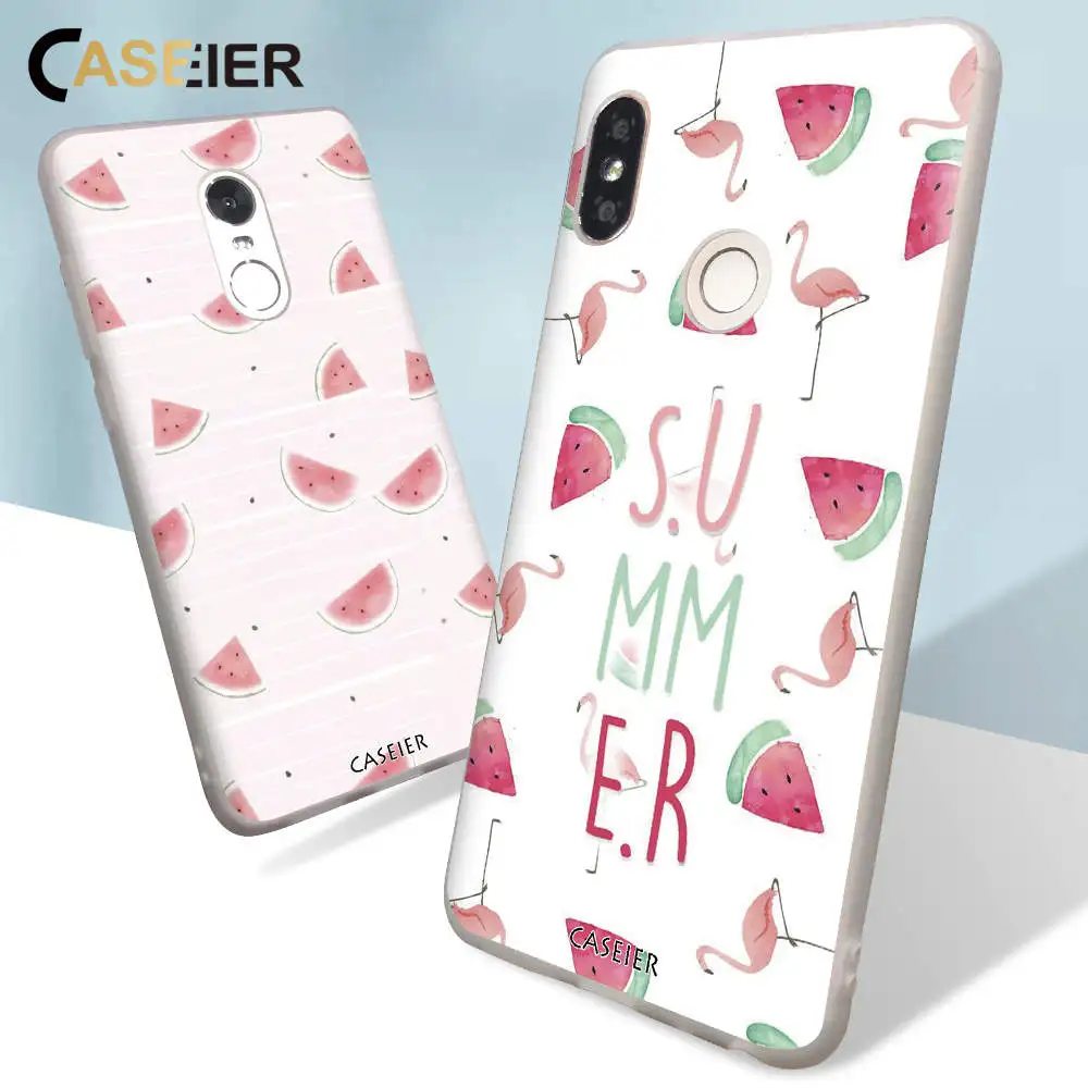 Чехол CASEIER в летнем стиле для Xiaomi Redmi 6A 5A 4A 4X Note 7 5 6 Pro чехлы с рисунком арбуза 8 Lite A1 5X