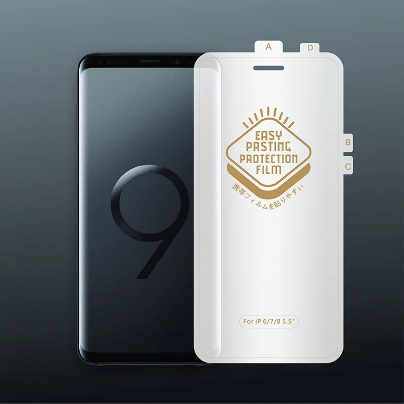 

For Samsung S7 Edge S9 S8 Plus Zero Degree Invisible Film Hydrogel Film NOTE 5 8 9 HD Phone Screen Protection Hydrogel Film