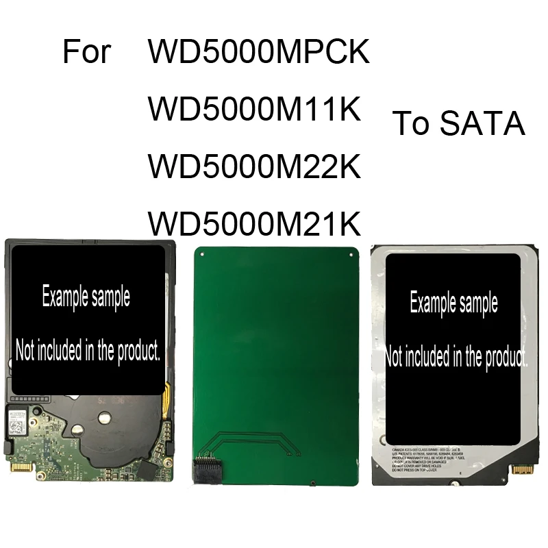 SSHD ультратонкий жесткий диск WD5000MPCK WD5000M11K WD5000M21K WD5000M22K SFF-8784 sata адаптер