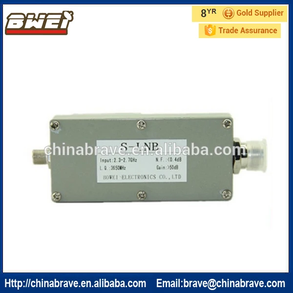 

S-band LNB 2.5-2.9GHz waterproof s band HD 2.3-2.7GHz input S band LNB high gain project lnb