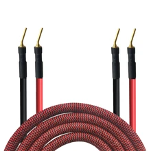 HIFI Banana Plug Speaker Cable Multimedia Home Theater Amplifier DVD Audio Cable Gold Plated OFC 2.0-2.0 2.0-2Y 2.0-2B 1m 2m 3m yyaudio 1 pair nordost hi end red dawn telfon audio speaker cable 2 5m 3m gold plated banana plug spade plug