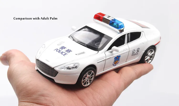 Exquisite 1:32 special police&fire alloy car model,simulation die-casting 6 door sound and light pull back model,free shipping