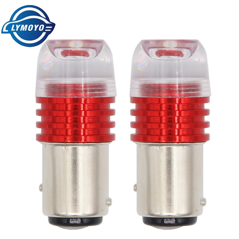 

50pcs/lot BAY15D 1157 T20 7443 led strobe flash light brake blink light led P21/5W Lamp Bulb AC/DC12 red white Auto Brake Tail
