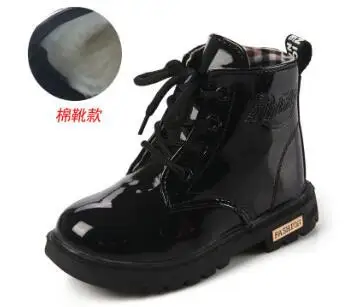 Новые модные детские ботинки Chaussure Enfant зимняя обувь для мальчиков и девочек
