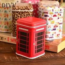 My House Hot sale Metal Candy Trinket Tin Jewelry Iron Tea Coin Storage Square Box Case drop shipping Aug9